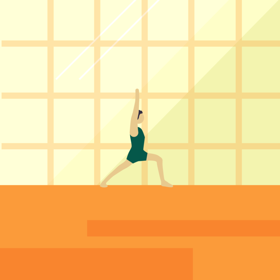Sport yoga morning