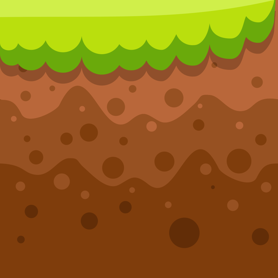 Brown soil grass