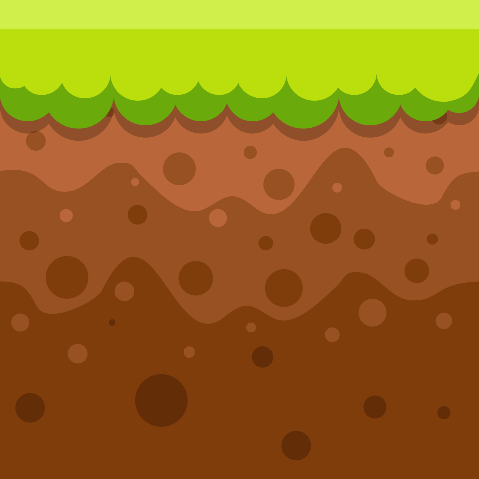 Brown soil grass