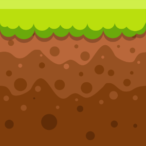 Brown soil grass