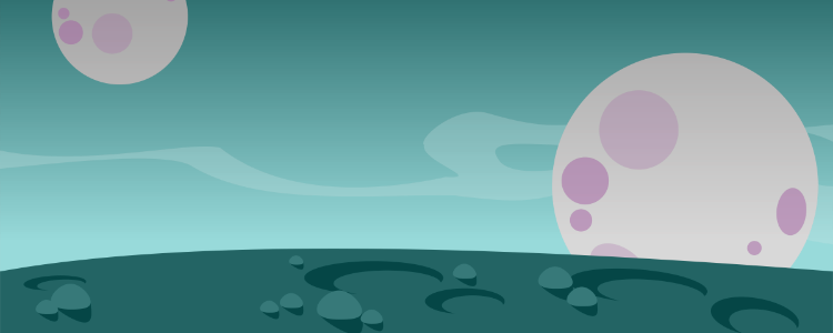 Grey planet landscape background