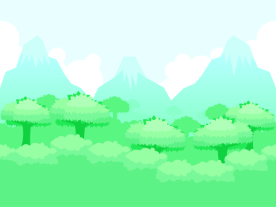Light green foggy forest background