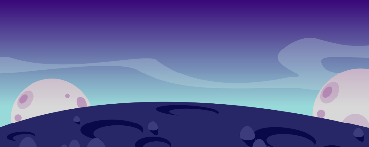 Purple planet landscape background