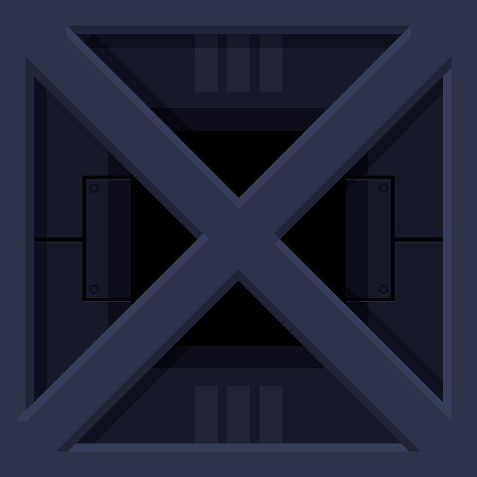 Square dark grey crate