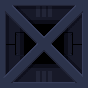 Square dark grey crate