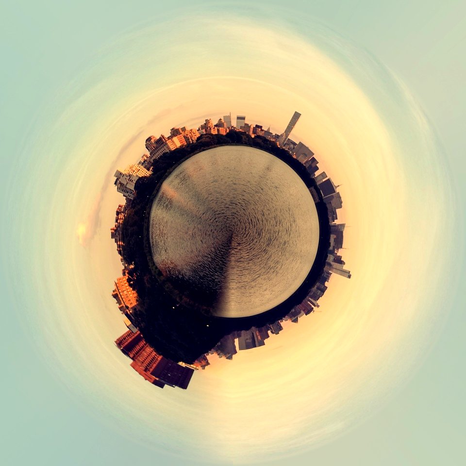 Earth sky city