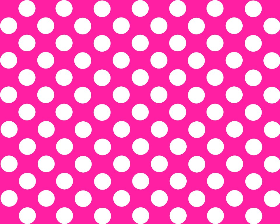 Pink Polka Dot Background