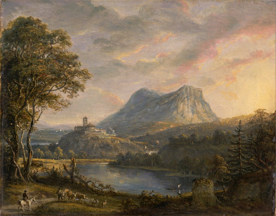 Oil on canvas landscape scenic