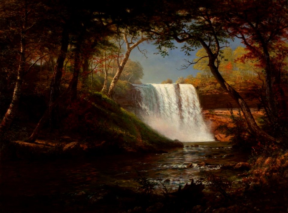 Oil on canvas nature outside