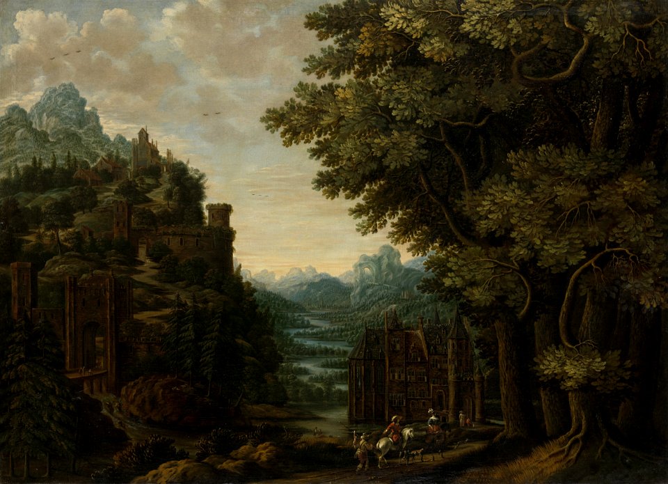Oil canvas landscape