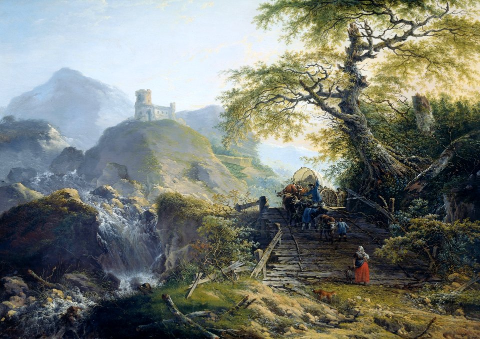 Historic canvas oil