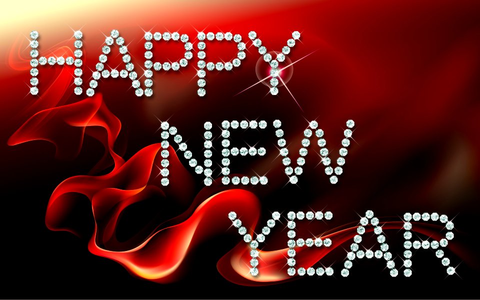 Happy new year 2014 message from diamond letter