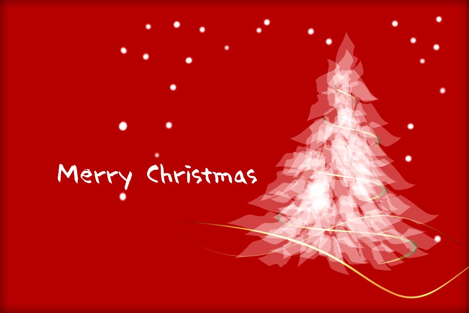 Christmas Greeting Card. Merry Christmas lettering