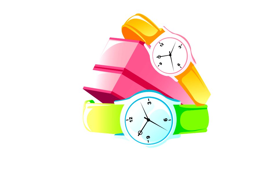 Wrist-watch. Set of clocks