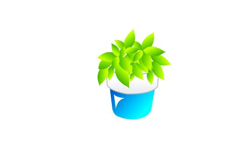 Flower in a pot icon