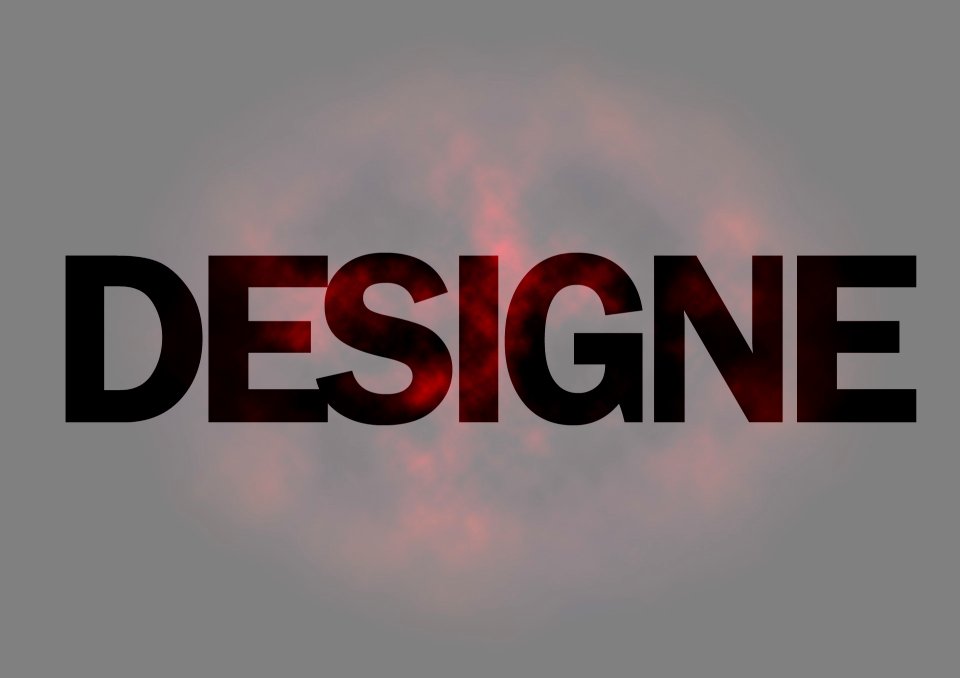 Text work black background