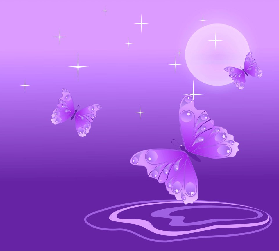 Vector Background With Butterflies