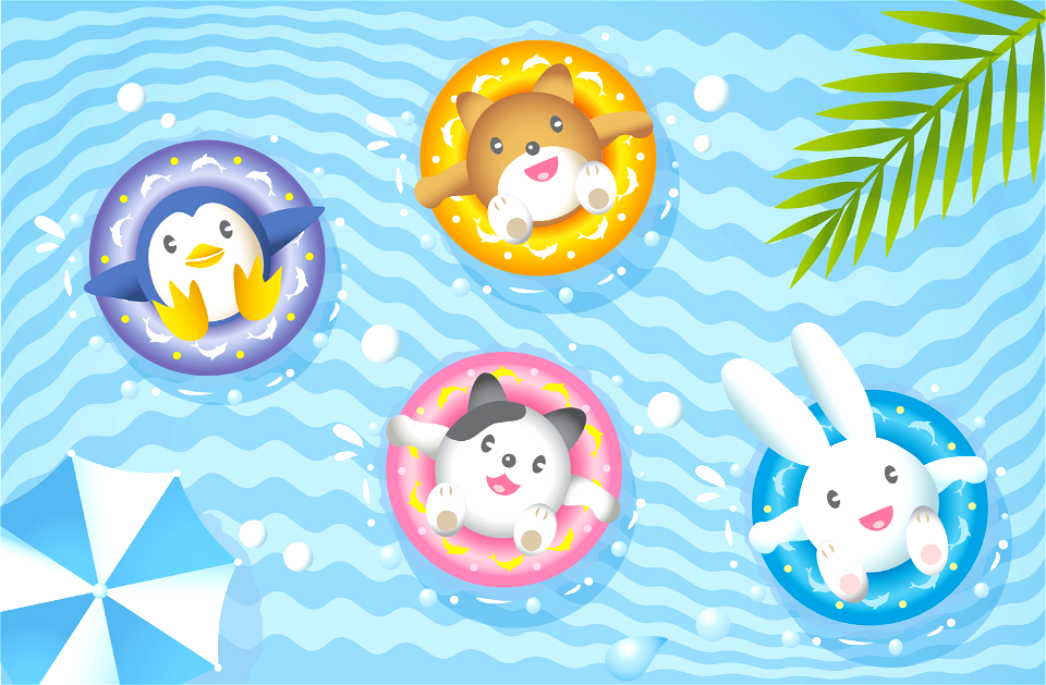 Animal sea bathing