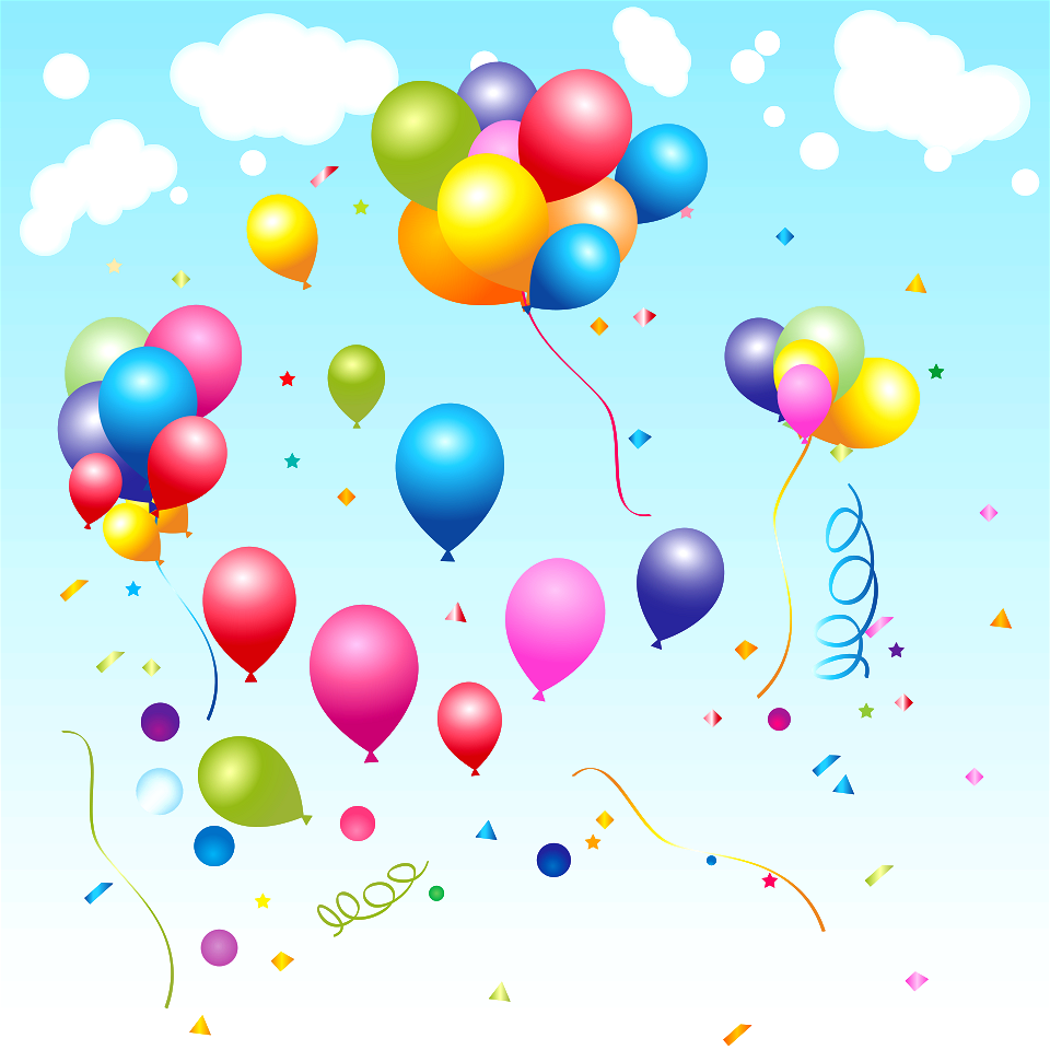 Balloon confetti