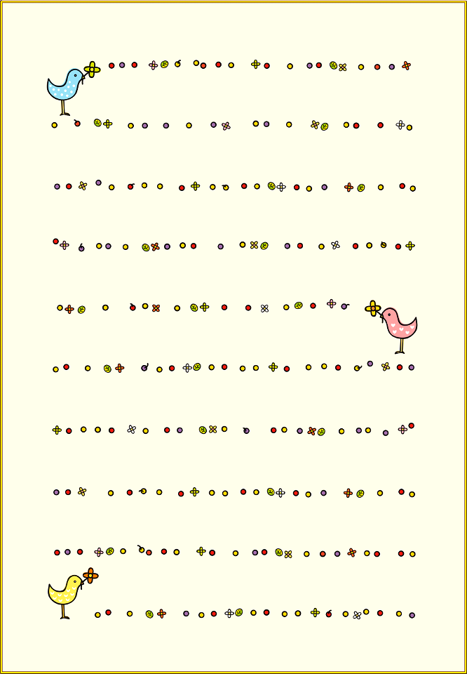 Bird letter paper