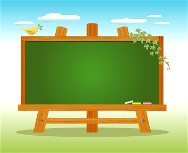 Blackboard bird