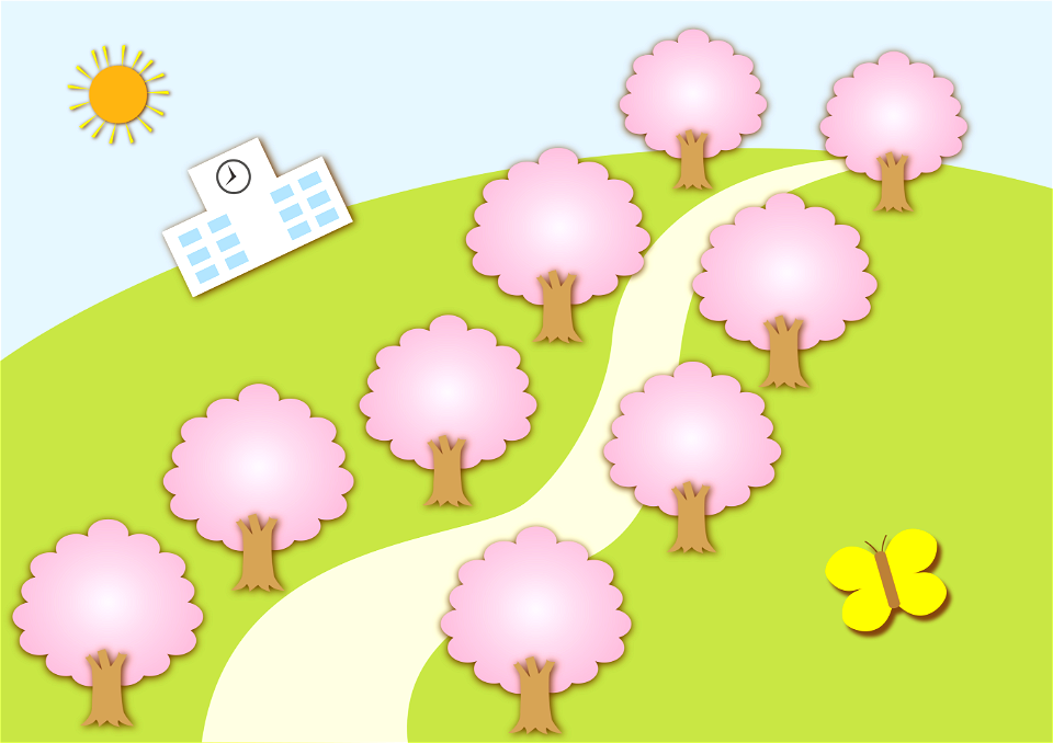 Blossom trees