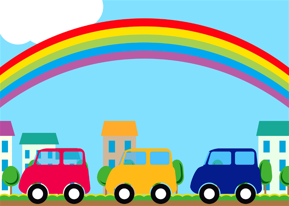 Cars rainbow
