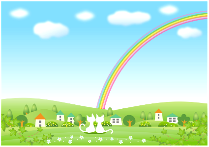 Cats rainbow