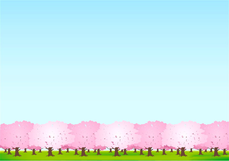 Cherry blossom trees