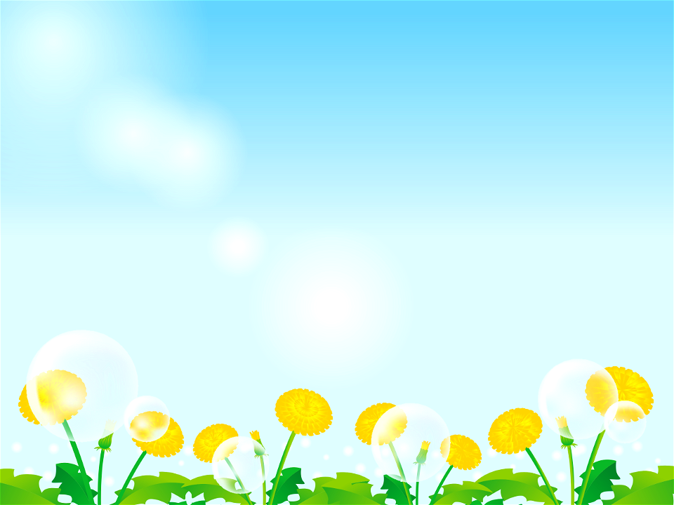 Dandelion soap bubble
