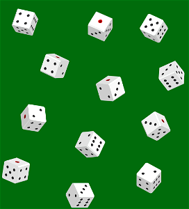 Dice background