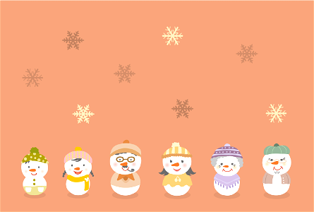 Family snowman
