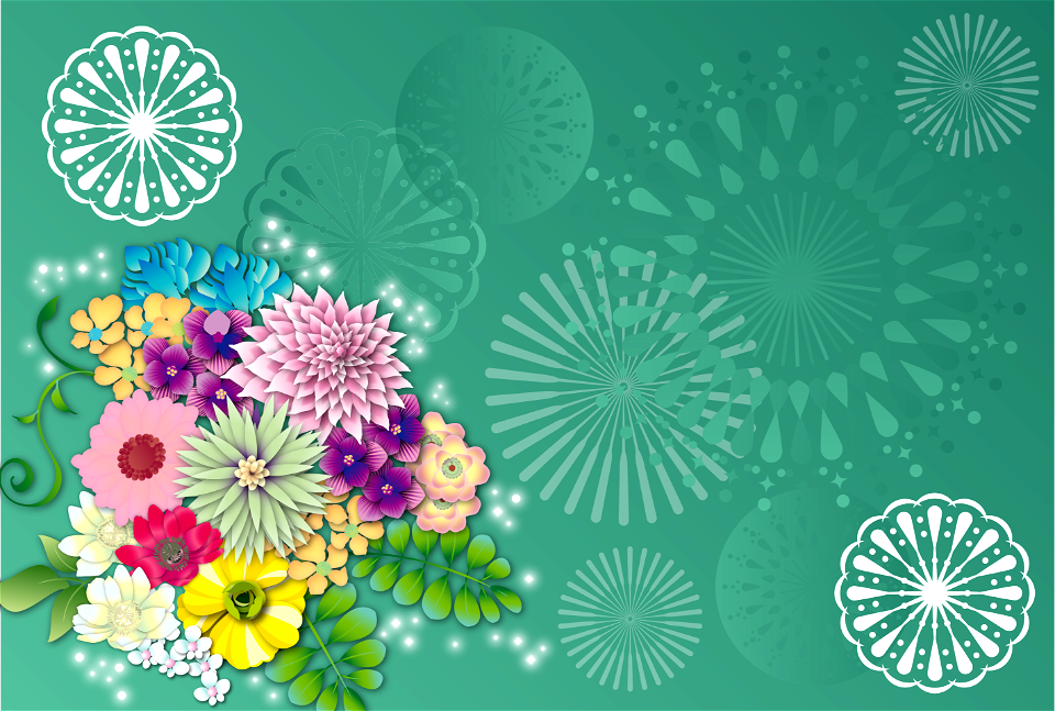 Flower fireworks