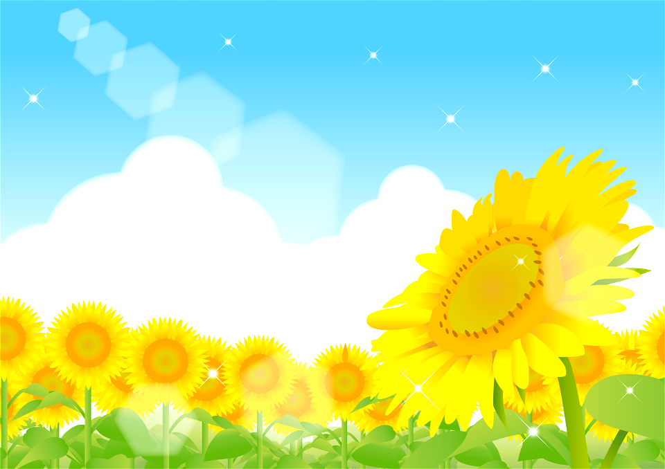 Flower landscape