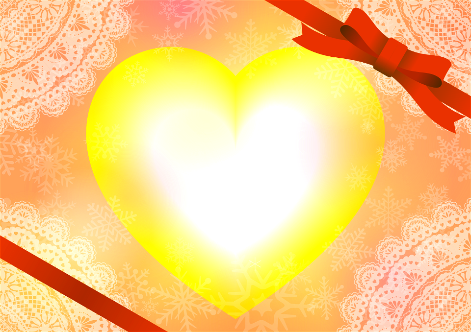 Heart lace ribbon