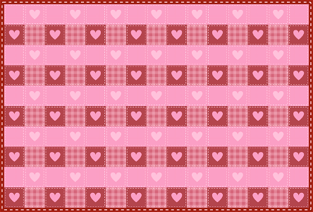 Heart plaid background