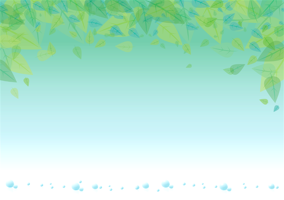Leaves waterdrop frame