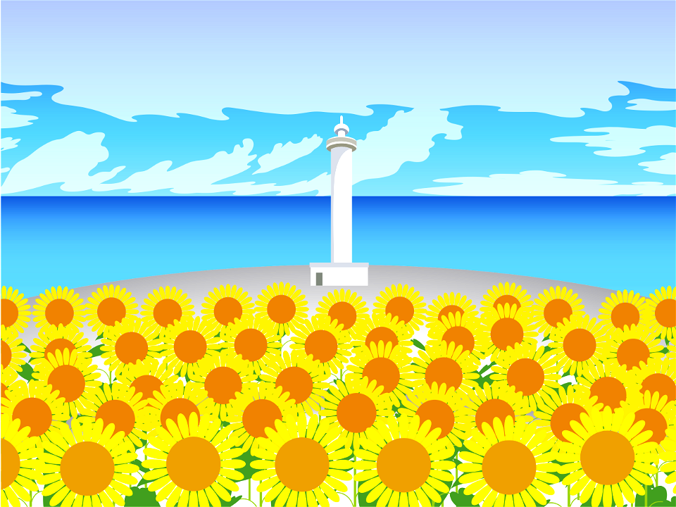 Lighthouse sunflower