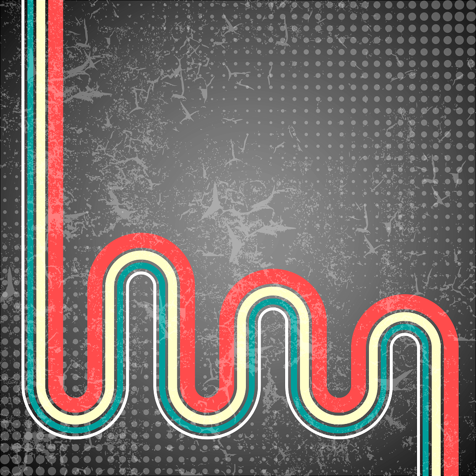 Meandering line background