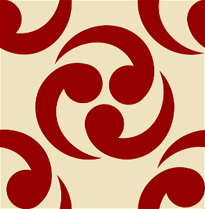 Mitsudomoe patten background