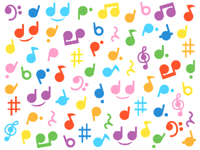 Music note background
