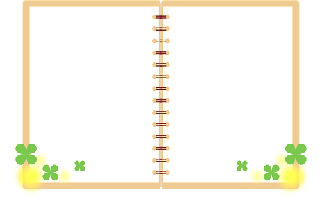 Note four leaf clover