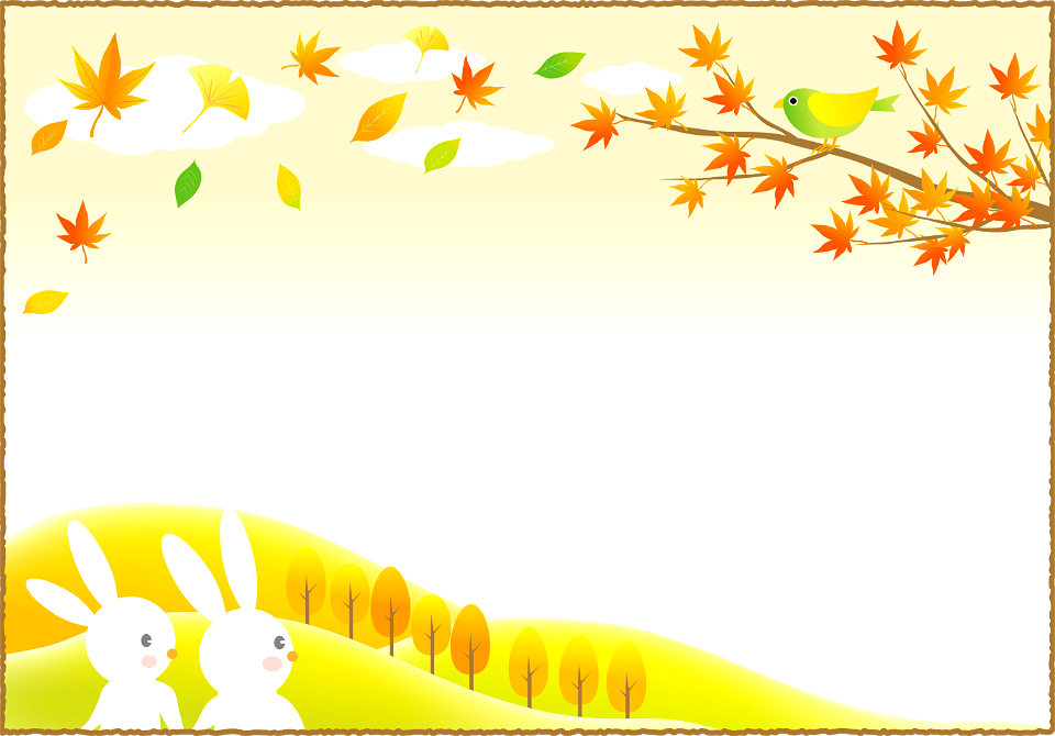 Rabbits maple autumn