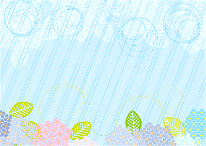 Rain hydrangea