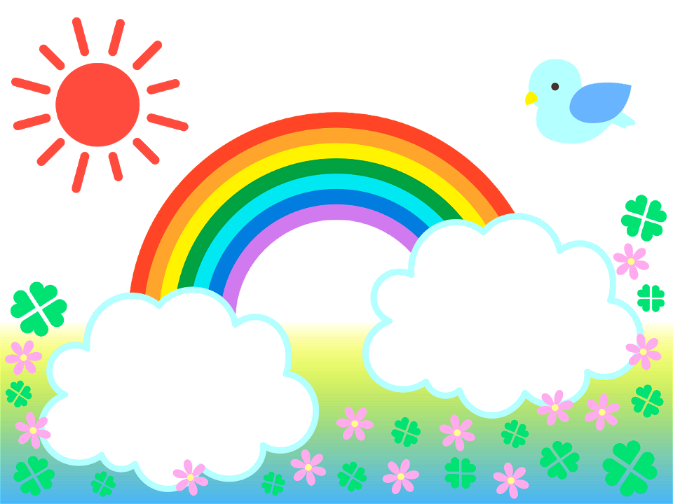 Rainbow blue bird