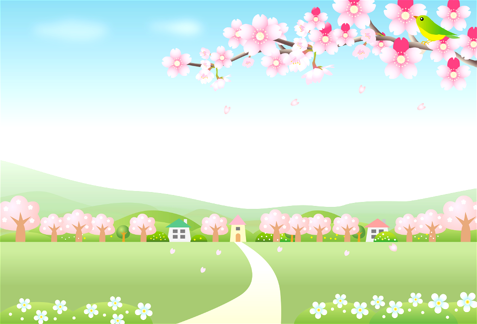 Sakura countryside