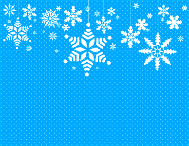 Snowflake dots background