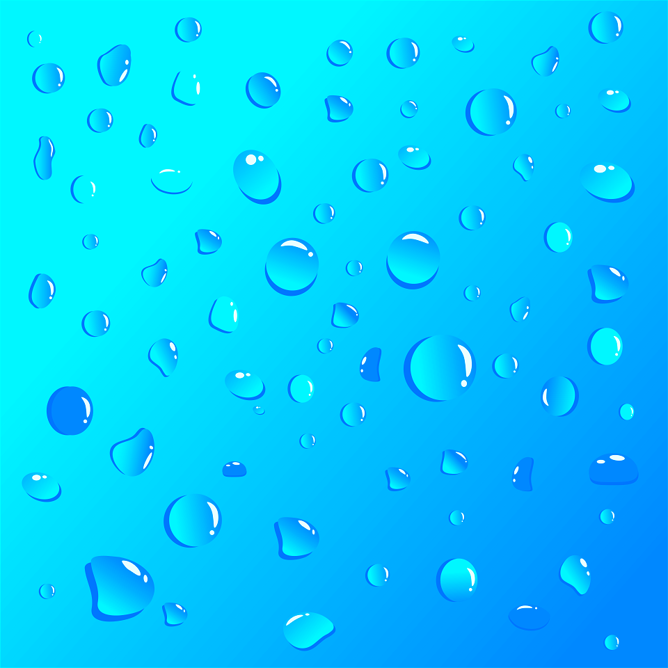 Waterdrop blue background