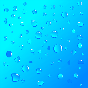Waterdrop blue background