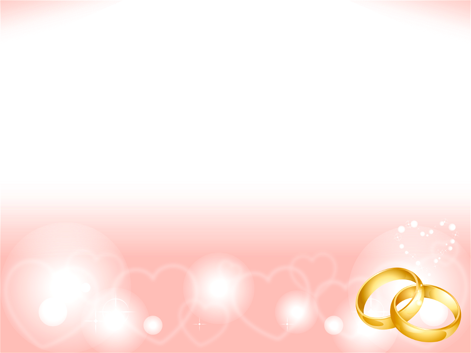Wedding ring heart background
